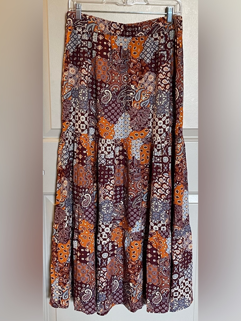 Earthbound Trading Co. Tiered Boho Skirt Large